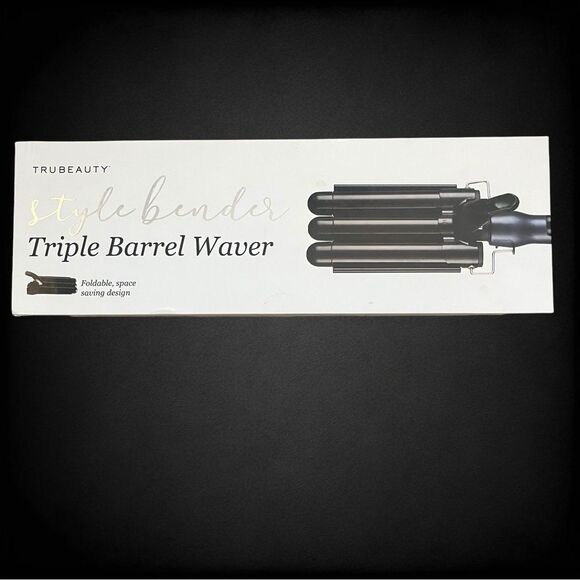 TRU BEAUTY Style Bender Triple Barrel Waver Foldable, space saving design - Picture 1 of 7